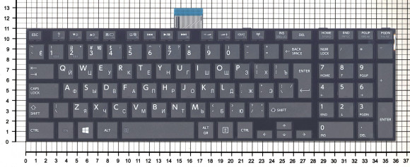 Клавиатура для ноутбука Toshiba S50-A, черная вертикальный Enter Клавиатура для ноутбука Toshiba S50-A, черная вертикальный Enter