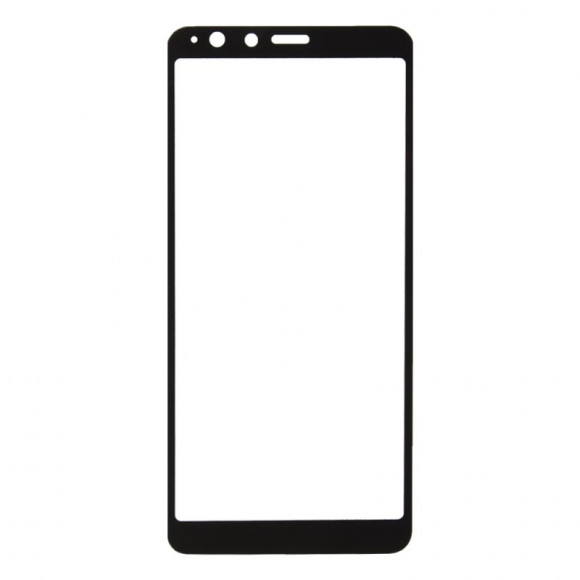 Защитное стекло "LP" для Asus ZenFone Max Plus (M1) (ZB570TL) Thin Frame Full Glue 0.33 мм, 2.5D, 9H, черное