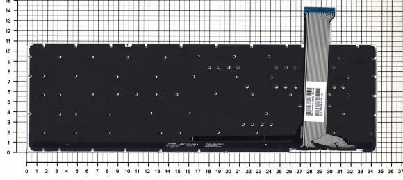 Клавиатура для ноутбука Asus ROG GL552VW, черная с красной подсветкой