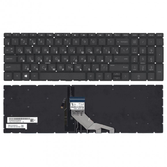 Клавиатура для ноутбука HP Omen 15-dc0000tx, 15-dc0001tx, 15-dc0002tx, черная