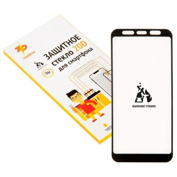 Защитное стекло 20D для Samsung Galaxy J4 Plus 2018 (J415F), J6 Plus 2018 (J610F), черное (black) Full Glue ZeepDeep 20D