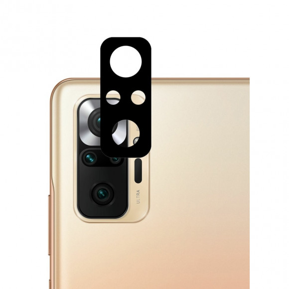Защитное стекло камеры для Xiaomi Redmi Note 10 Pro Черное