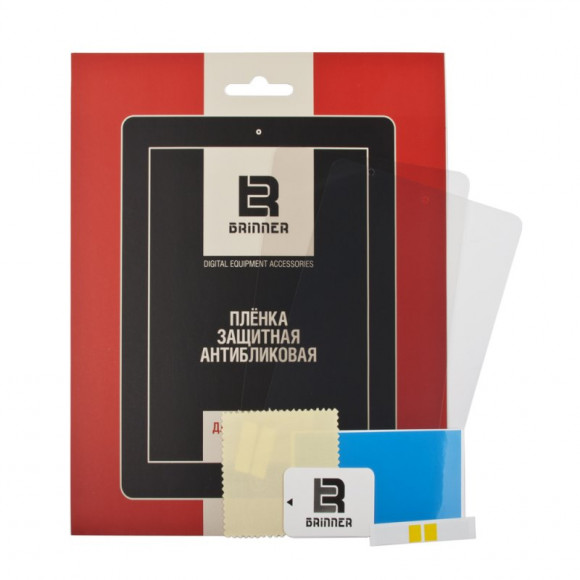 Защитная антибликовая пленка Brinner для iPad Mini (A1432, A1454, A1455), iPad Mini 2 (A1489, A1490, A1491), iPad Mini 3 (A1599, A1600), комплект 2 шт