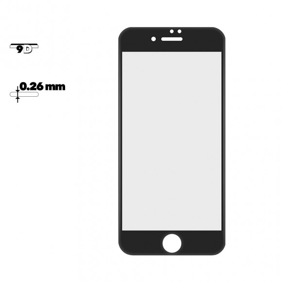 Защитное стекло Remax Gener Tempered Glass 3D GL-07 для Apple iPhone 8 Plus, 7 Plus 0, 26 мм, черное