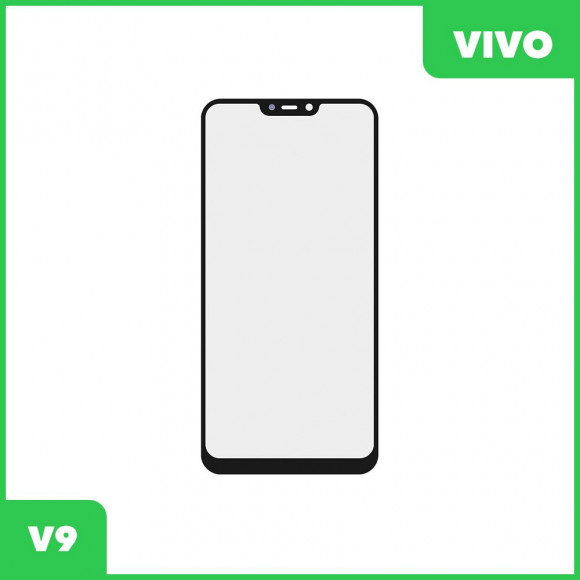 Стекло для переклейки дисплея Vivo V9, черный