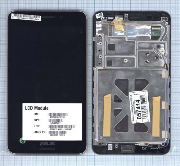 Модуль (матрица + тачскрин) для Asus FonePad 7 (FE375CXG), черный с рамкой