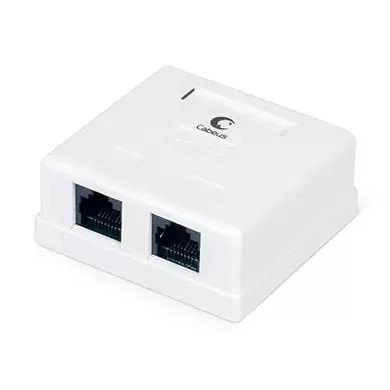 Розетка компьютерная RJ-45(8P8C) Cabeus WS-8P8C-Cat.6-2