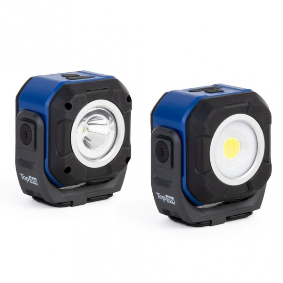 Аккумуляторный фонарь TopON TOP-MX08DL LED 8 Вт 800 лм 3.7 B 4 Ач 14.8 Втч регулировка яркости, подстака с креплением под штатив, магниты, крючки