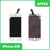 LCD дисплей для Apple iPhone 5SE в сборе с тачскрином TF, белый (AAA)