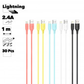 USB кабель Borofone BX40 Multicolor Superior Charging Data Cable For Lightning (5 цветов 30 шт.) USB кабель Borofone BX40 Multicolor Superior Charging Data Cable For Lightning (5 цветов 30 шт.)