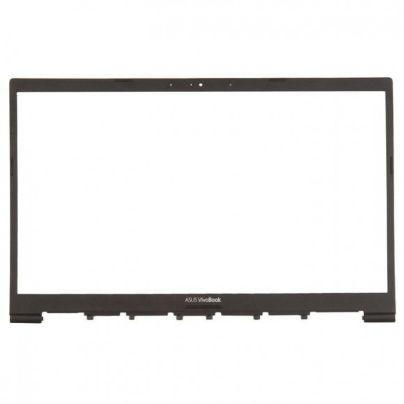 Рамка экрана (рамка крышки матрицы, LCD Bezel) для ноутбука Asus X421FA черная, пластиковая. С разбора.