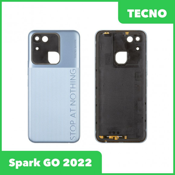 Задняя крышка для Tecno Spark GO 2022 (KG5) (серебристый)