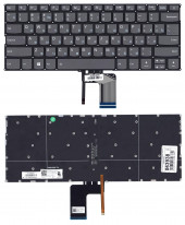 Клавиатура для ноутбука Lenovo Yoga 720-13ISK, черная с подсветкой Клавиатура для ноутбука Lenovo Yoga 720-13ISK, черная с подсветкой