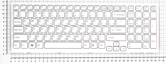 Клавиатура для ноутбука Sony Vaio VPCEL VPC-EL белая с белой рамкой Клавиатура для ноутбука Sony Vaio VPCEL VPC-EL белая с белой рамкой