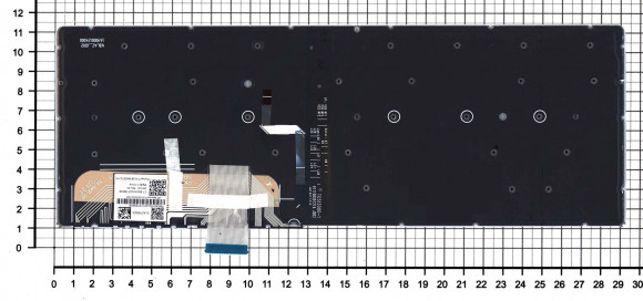 Клавиатура для ноутбука HP EliteBook 1040 G4, черная с подсветкой
