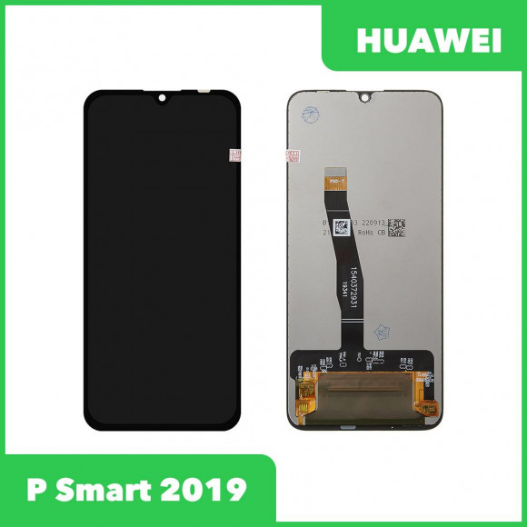 LCD Дисплей для Huawei P Smart 2019 с тачскрином, черный (оригинал)