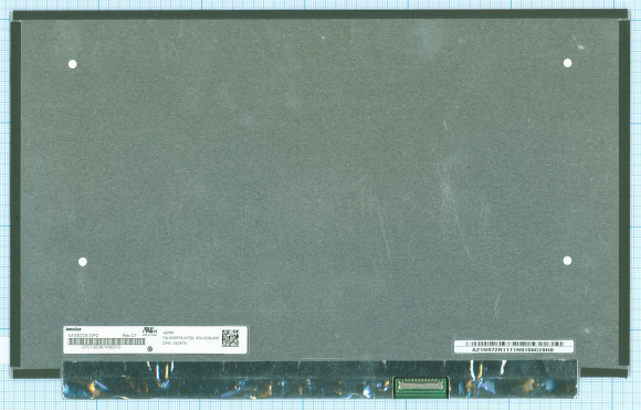 Матрица N133DCE-GP2, 13.3", 3840x2160 (UHD), 40 pin, AAS, Slim (тонкая), глянцевая, без креплений