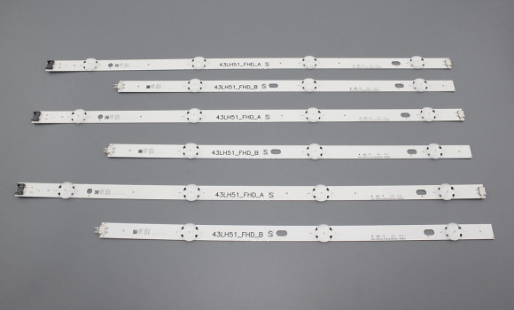 Светодиодная подсветка AGF79047001 43" LG 43LF, 43LH, 43LJ, 43LW, 43LX (комплект 3шт)