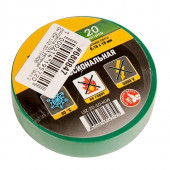 Изолента ПВХ 19мм, 20м, зеленая IEK UIZ-20-10-K06 Изолента ПВХ 19мм, 20м, зеленая IEK UIZ-20-10-K06