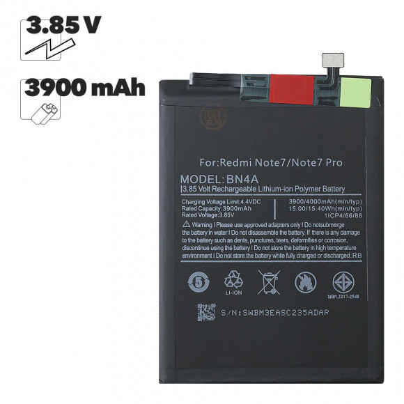АКБ Xiaomi Redmi Note 7 (BN4A) 100% Filling Capacity