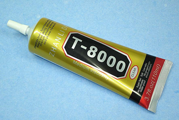 Клей герметик для проклейки тачскринов Zhanlida T-8000, прозрачный, 110мл