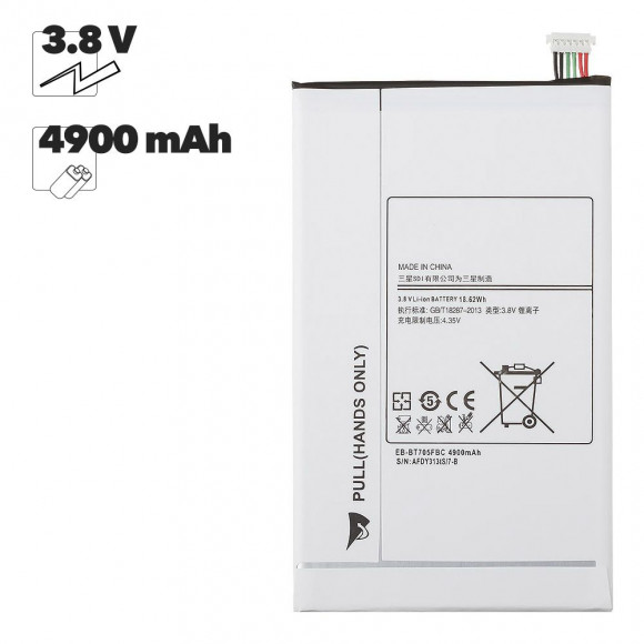 Аккумуляторная батарея EB-BT705FBE для Samsung Galaxy Tab S (T700), Galaxy Tab S (T705), Li-ion, 3, 8 В, 4900 мАч