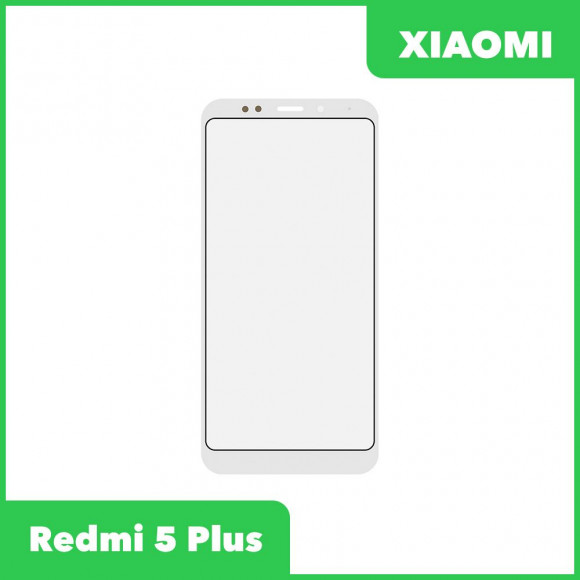 Стекло для переклейки дисплея Xiaomi Redmi 5 Plus, белый