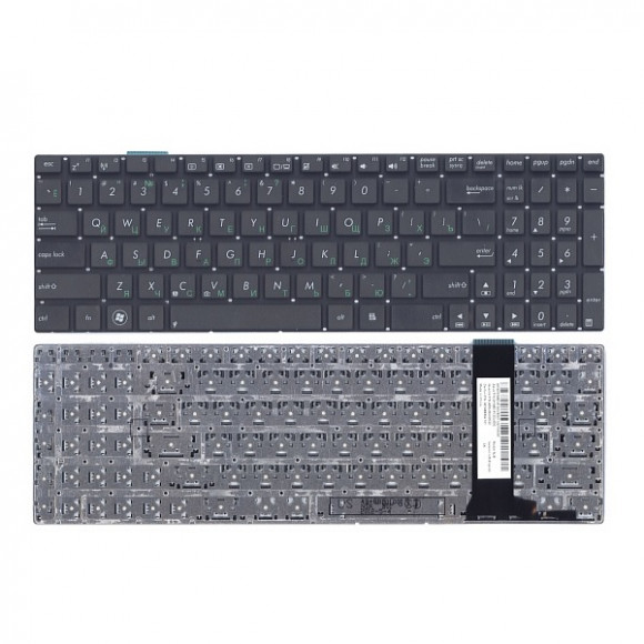 Клавиатура для ноутбука Asus N56, N76, G56, R500, R505 черная