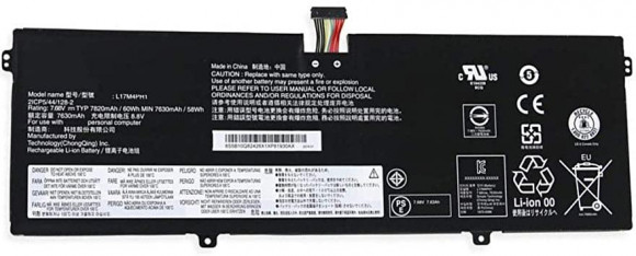 Аккумулятор (батарея) для ноутбука Lenovo Yoga 7 Pro-13IKB, C930-13IKB  (L17M4PH1) 7.68V 60Wh