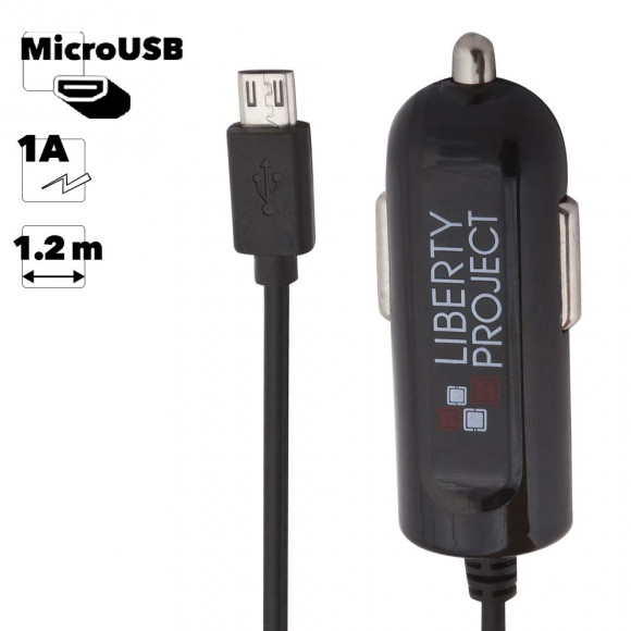 Автомобильное зарядное устройство "LP" MicroUSB 1A (коробка)