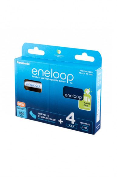 Panasonic eneloop BK-4MCDEC4BE 800мАч AAA + футляр BL4