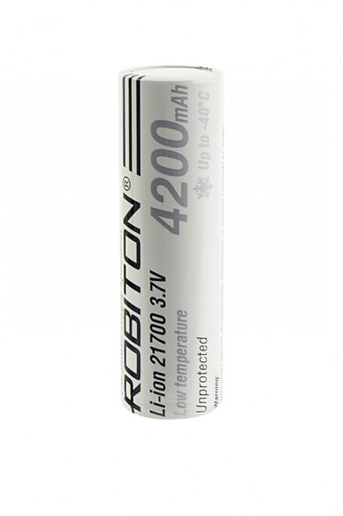 Аккумулятор Robiton LI217NP4200LT 45А (INR21700-P42A) низкотемпературный без защиты PK1