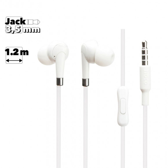 Гарнитура Hoco M58 Amazing Universal Earphones With Mic, белая
