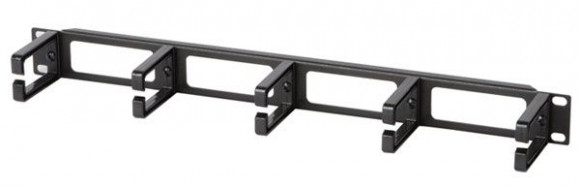 CM-1U-PL Кабельный организатор с пластиковыми кольцами, 19", 1U Hyperline