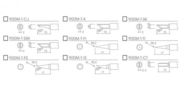 Жало для паяльника Baku BA-900M-T-CJ