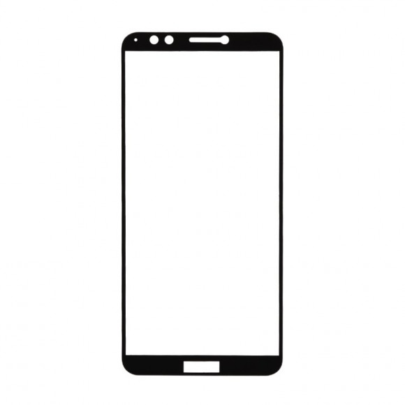 Защитное стекло "LP" для Huawei Honor 7C Pro Thin Frame Full Glue с рамкой 0.33 мм, 2.5D, 9H, черное