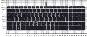 Клавиатура для ноутбука HP EliteBook 850 G3, 850 G4, черная с серой рамкой и подсветкой