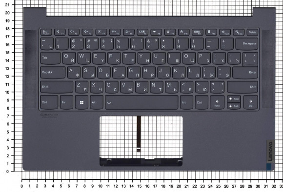 Клавиатура для ноутбука Lenovo Yoga Slim 7-14ITL05 топкейс Клавиатура для ноутбука Lenovo Yoga Slim 7-14ITL05 топкейс
