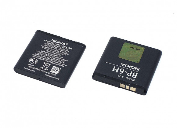 Аккумулятор (батарея) BP-6M для телефона Nokia 3250, 6151, 6233, 6280, 6288, 9300, N73, N77, N93