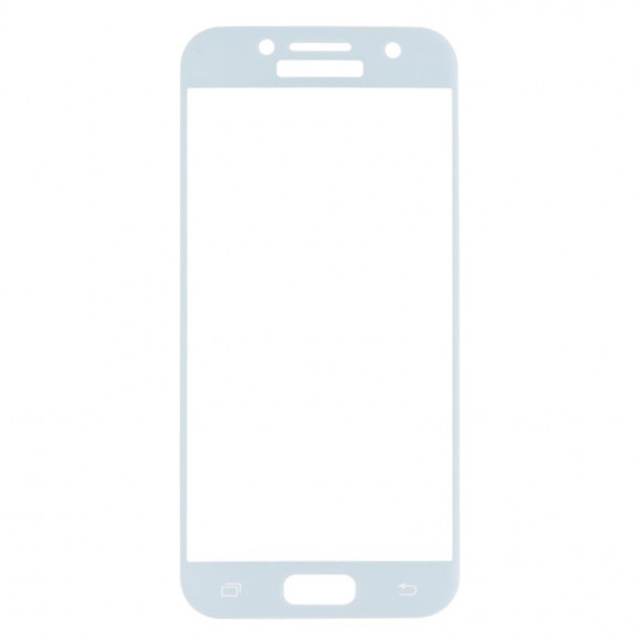 Защитное стекло Tempered Glass 3D для Samsung Galaxy A3 2017 (голубое)