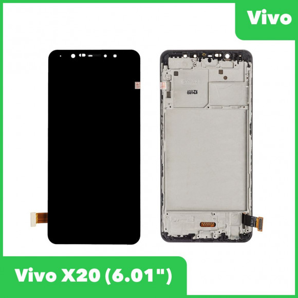 LCD дисплей для Vivo X20 в сборе с тачскрином, черный