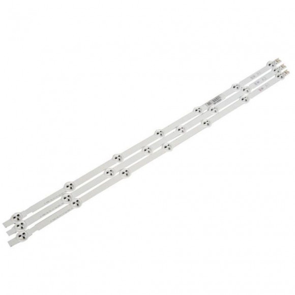 Светодиодная подсветка для телевизоров LG 32LA, 32LN, AGF78180101, 6916L-1204A, 6916L-1205A (7/8/7 LED) (комплект, 3 шт)