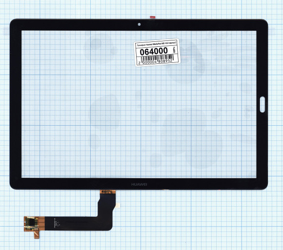 Сенсорное стекло (тачскрин) для Huawei MediaPad M5 10.8, черное
