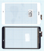 Сенсорное стекло (тачскрин) для Asus MeMO Pad 8 (ME581), белое Сенсорное стекло (тачскрин) для Asus MeMO Pad 8 (ME581), белое
