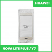 Стекло + OCA пленка для переклейки Huawei Nova Lite Plus (2017), Huawei Y7, золотой