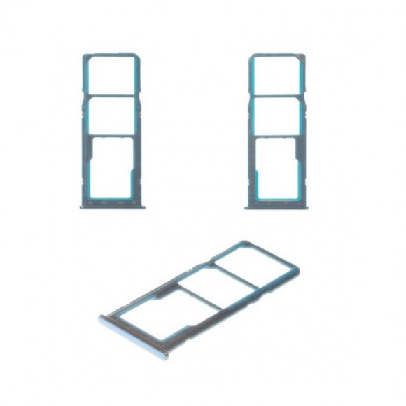 Держатель SIM Samsung A205F, A305F, A505F, A705F (A20, A30, A50, A70) голубой