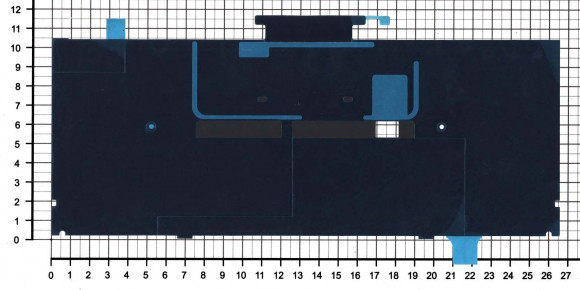 Подложка клавиатуры для ноутбука Apple MacBook Pro Retina 13" A1989 2018