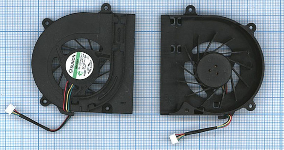 Вентилятор (кулер) для ноутбука Dell Inspiron 1440, 4-pin