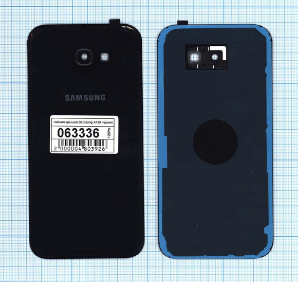 Задняя крышка корпуса для Samsung Galaxy A7 2017 (A720F), черная