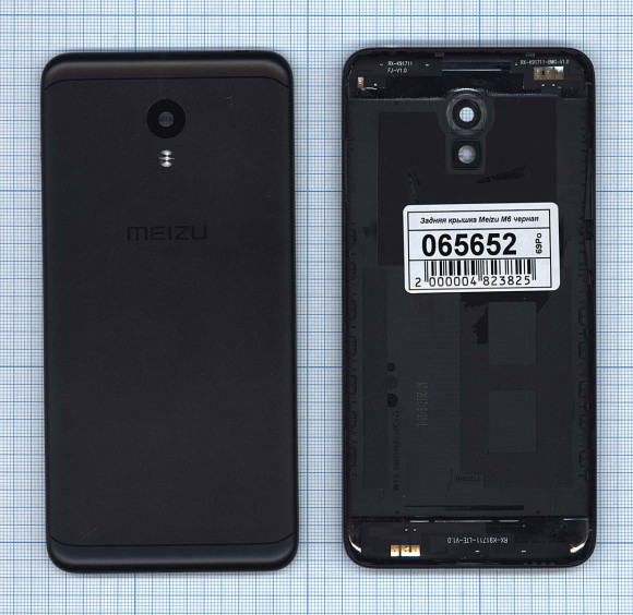 Задняя крышка корпуса для Meizu M6, черная